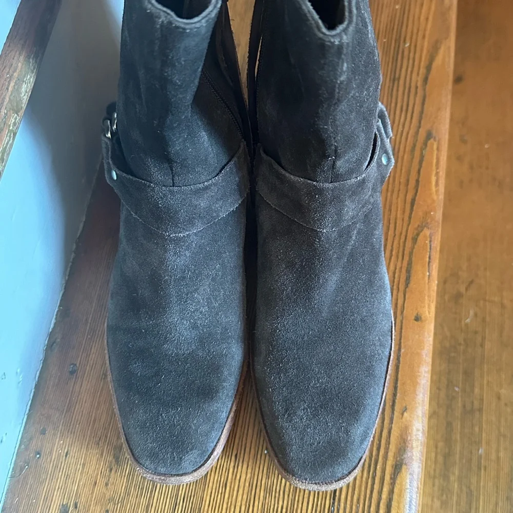 Free People Vienna Distress Suede Ankle Boot in Dark brown Women’s 39 (8.5) - Picture 7 of 13